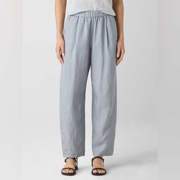 NWT Eileen Fisher Organic Linen Lantern Pant